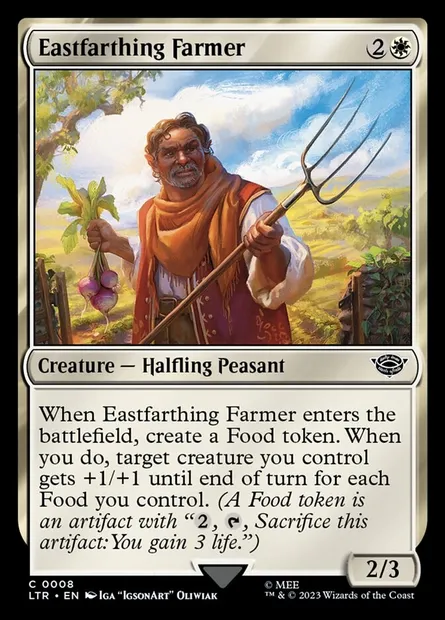 Eastfarthing Farmer, Magic card LTR 8 — The Lord of the Rings: Tales of Middle-earth set