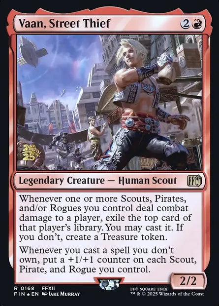 Vaan, Street Thief, Magic card PFIN 168s — Final Fantasy Promos set