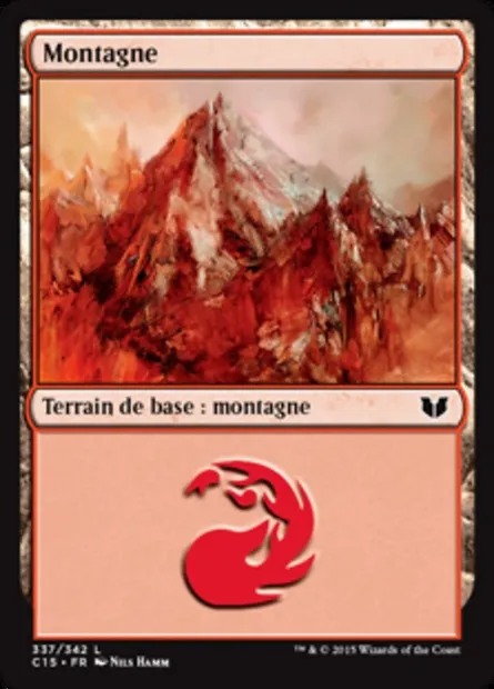 Montagne, carte Magic C15 337 — extension Commander 2015