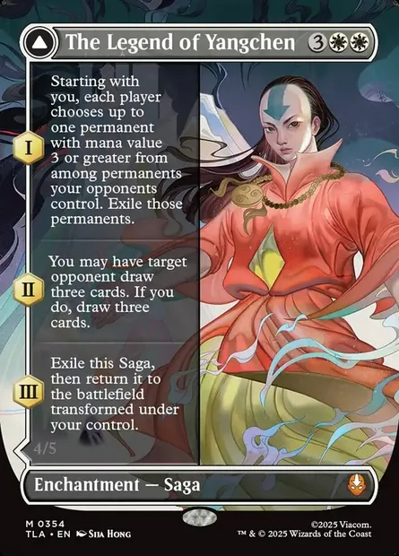 La légende de Yangchen // Avatar Yangchen, carte Magic TLA 354 — extension Avatar: The Last Airbender