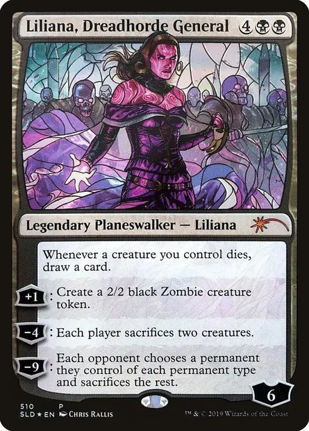 Liliana, Dreadhorde General, Magic card SLD 510 — Secret Lair Drop set