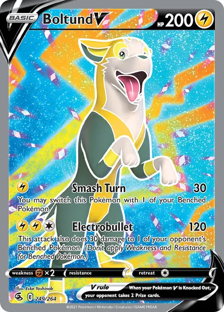 Boltund V, Pokémon card FST 249 — Fusion Strike set