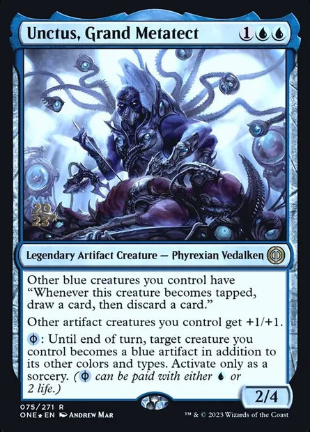 Unctus, grand métatecte, carte Magic PONE 75s — extension Phyrexia: All Will Be One Promos