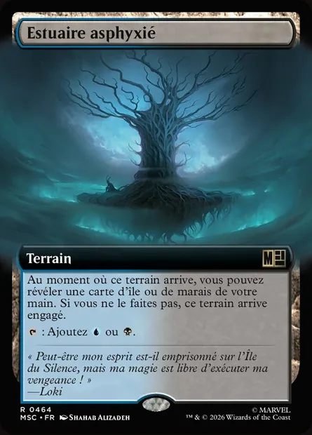 Estuaire asphyxié, carte Magic MSC 464 — extension Marvel Super Heroes Commander