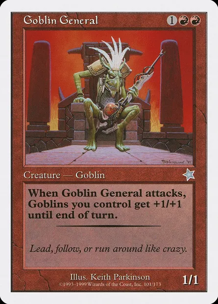 Général gobelin, carte Magic S99 101 — extension Starter 1999