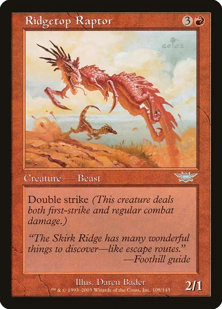 Rapace des contreforts, carte Magic LGN 108 — extension Légions