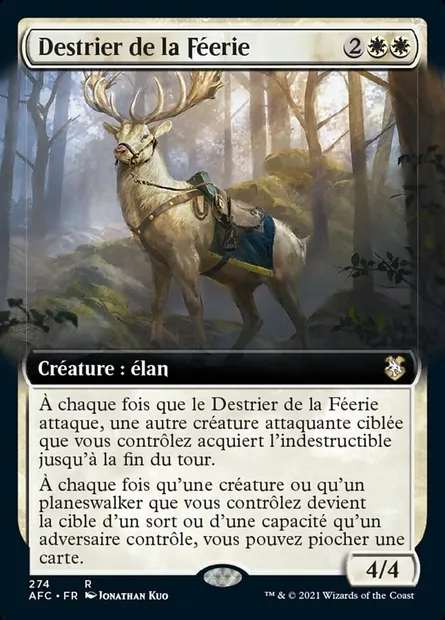Destrier de la Féerie, carte Magic AFC 274 — extension Forgotten Realms Commander