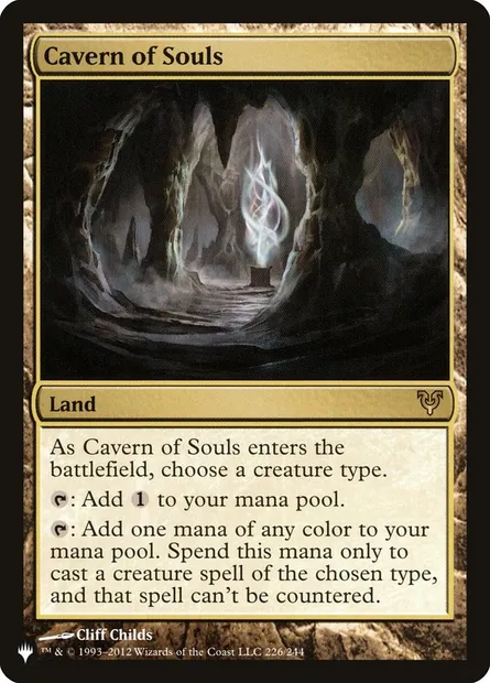 Caverne des âmes, carte Magic PLST AVR-226 — extension The List