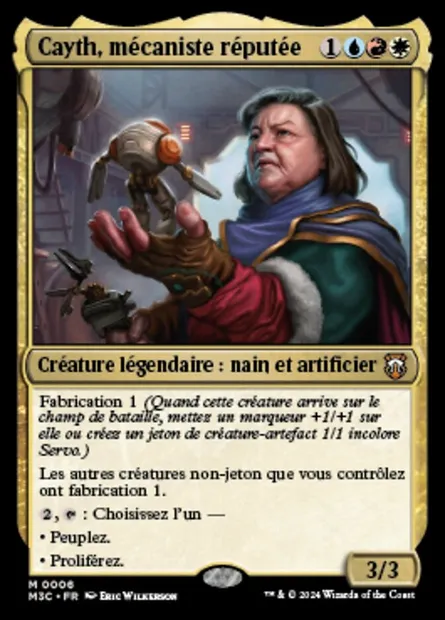 Cayth, mécaniste réputée, carte Magic M3C 6 — extension Modern Horizons 3 Commander