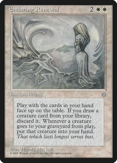 Enduring Renewal, Magic card ICE 23 — Ice Age set