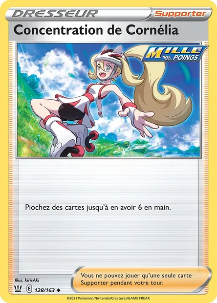 Concentration de Cornélia, carte Pokémon BST 128 — extension Styles de combat