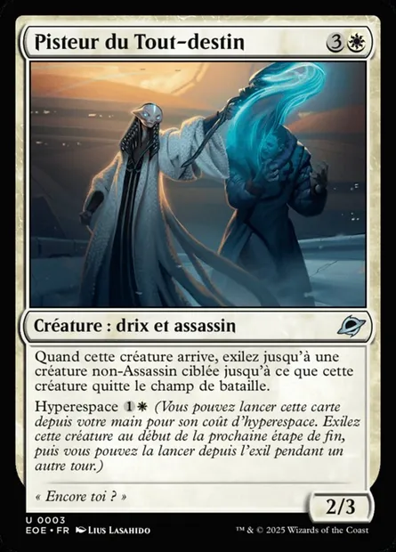 Pisteur du Tout-destin, carte Magic EOE 3 — extension Edge of Eternities