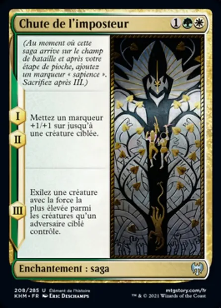 Chute de l'imposteur, carte Magic KHM 208 — extension Kaldheim