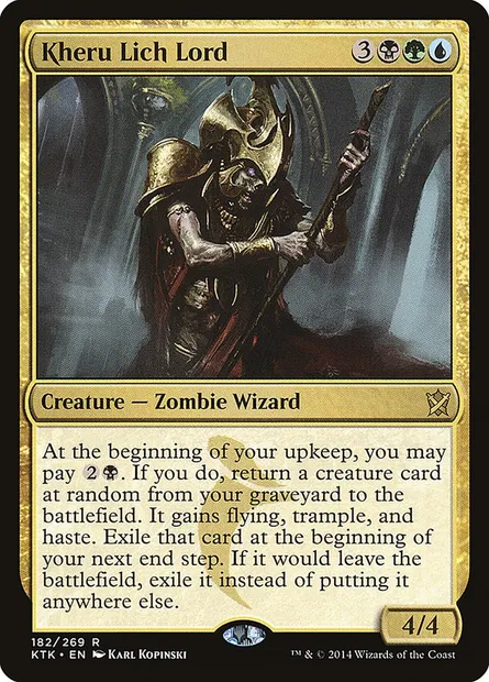 Kheru Lich Lord, Magic card KTK 182 — Khans of Tarkir set