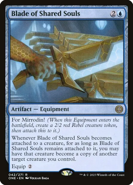 Blade of Shared Souls, Magic card ONE 42 — Phyrexia: All Will Be One set