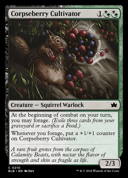 Corpseberry Cultivator, Magic card BLB 210 — Bloomburrow set