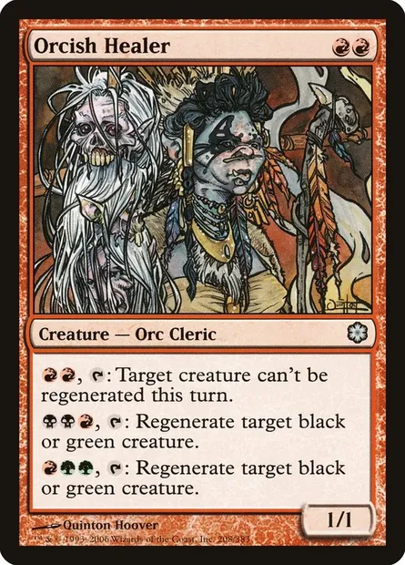 Orcish Healer, Magic card CST 208 — Coldsnap Theme Decks set