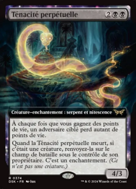 Ténacité perpétuelle, carte Magic DSK 374 — extension Duskmourn: House of Horror