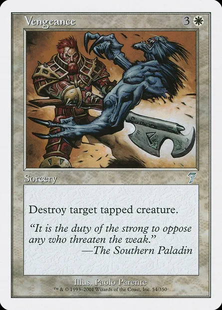 Vengeance, carte Magic 7ED 54 — extension Septième Edition