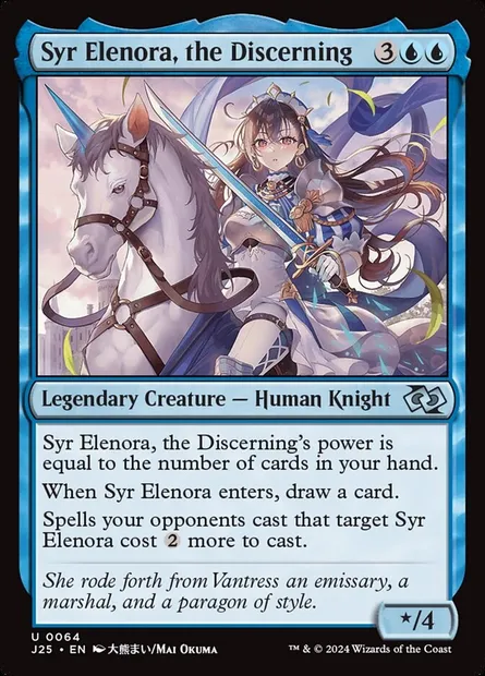 Syr Elenora, the Discerning, Magic card J25 64 — Foundations Jumpstart set
