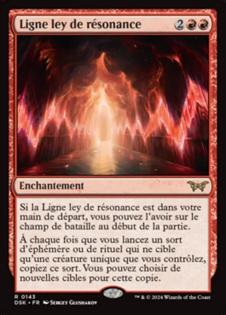 Ligne ley de résonance, carte Magic DSK 143 — extension Duskmourn: House of Horror