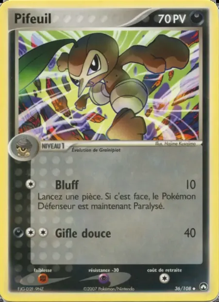 Pifeuil, carte Pokémon PK 36 — extension EX Gardiens du Pouvoir