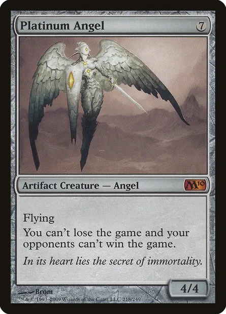 Platinum Angel, Magic card M10 218 — Magic 2010 set