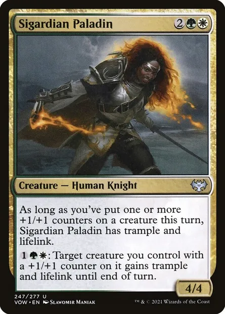 Sigardian Paladin, Magic card VOW 247 — Innistrad: Crimson Vow set