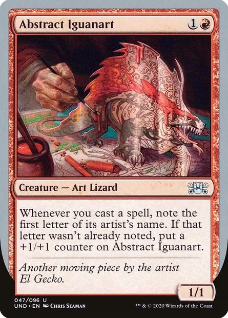 Abstract Iguanart, Magic card UND 47 — Unsanctioned set
