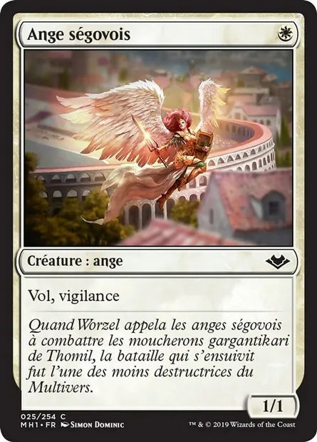 Ange ségovois, carte Magic MH1 25 — extension Horizons du Modern