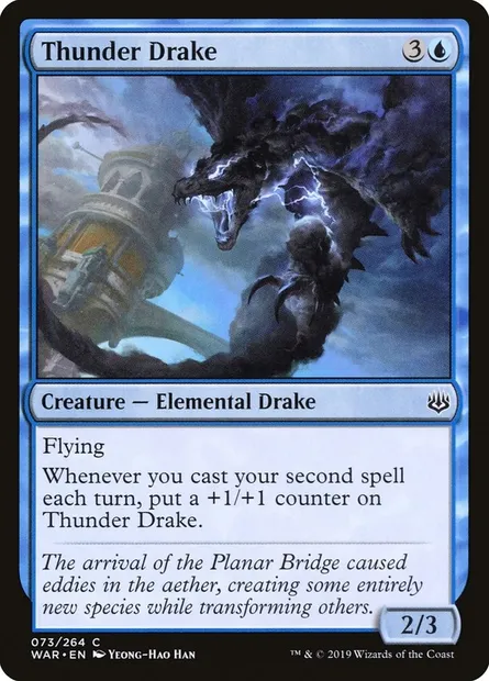 Thunder Drake, Magic card WAR 73 — War of the Spark set