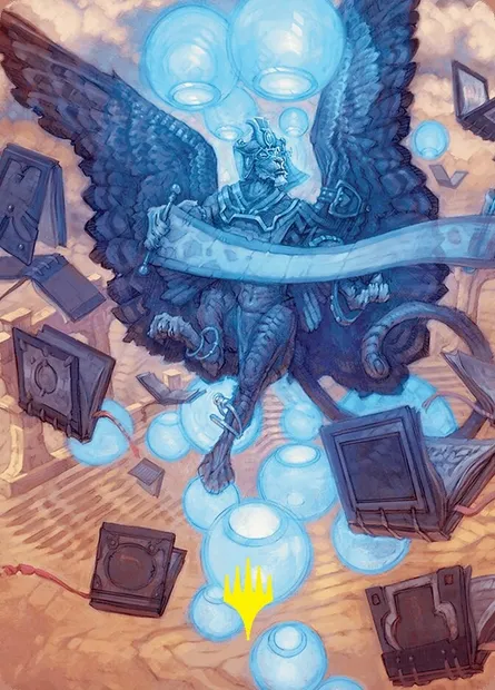Sphinx of Forgotten Lore // Sphinx of Forgotten Lore, carte Magic AFDN 33 — extension Foundations Art Series