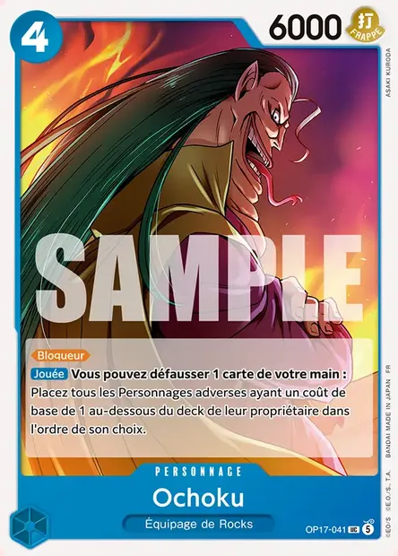 Ochoku, carte One Piece OP17-041 — extension LES GUERRIERS LES PLUS PUISSANTS AU MONDE