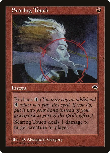 Searing Touch, Magic card TMP 201 — Tempest set