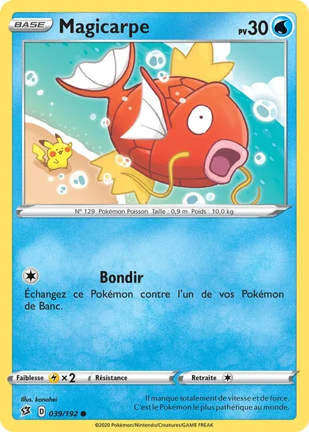 Magicarpe, carte Pokémon RCL 39 — extension Clash des Rebelles