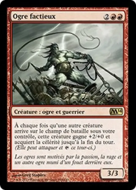 Ogre factieux, carte Magic M14 148 — extension Magic 2014
