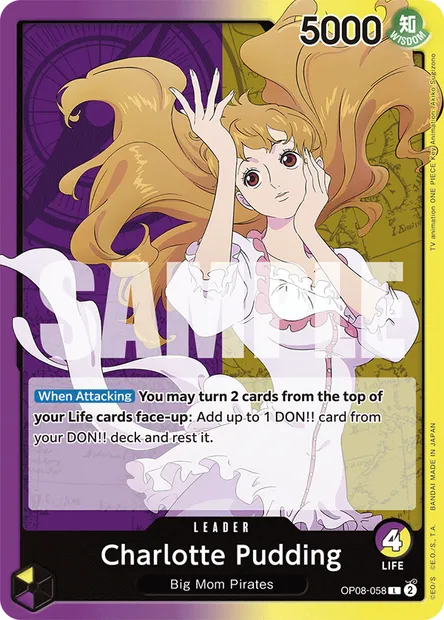 Charlotte Pudding, carte One Piece OP08-058 — extension TWO LEGENDS