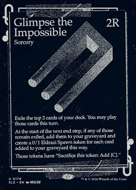 Glimpse the Impossible, Magic card SLZ 179 — The Zeta Set set