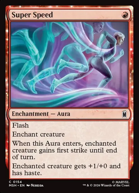 Super Speed, Magic card MSH 154 — Marvel Super Heroes set