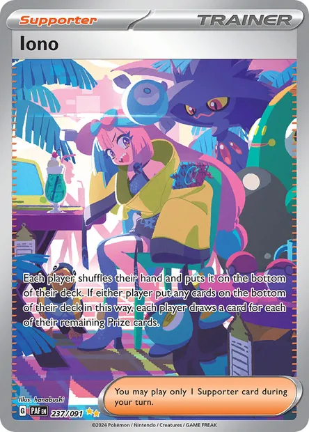 Iono, Pokémon card PAF 237 — Paldean Fates set