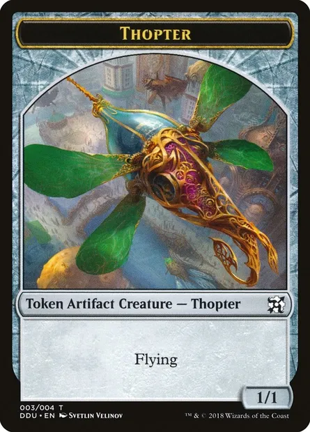 Thopter, carte Magic TDDU 3 — extension Duel Decks: Elves vs. Inventors Tokens