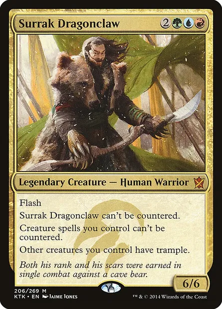 Surrak Dragonclaw, Magic card KTK 206 — Khans of Tarkir set