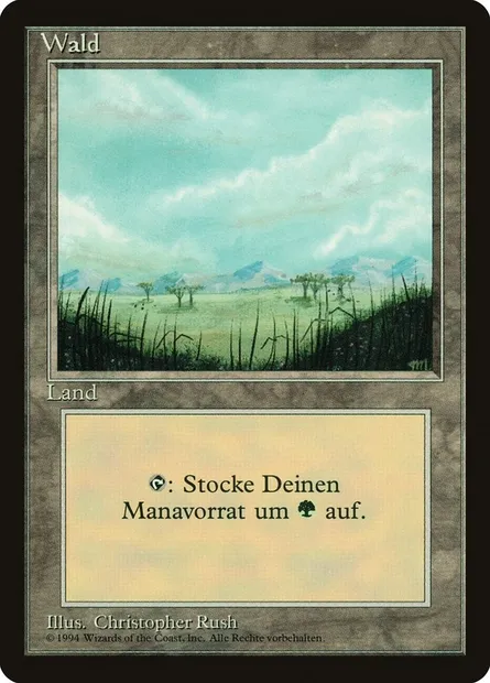 Forêt, carte Magic FBB 306a — extension Foreign Black Border