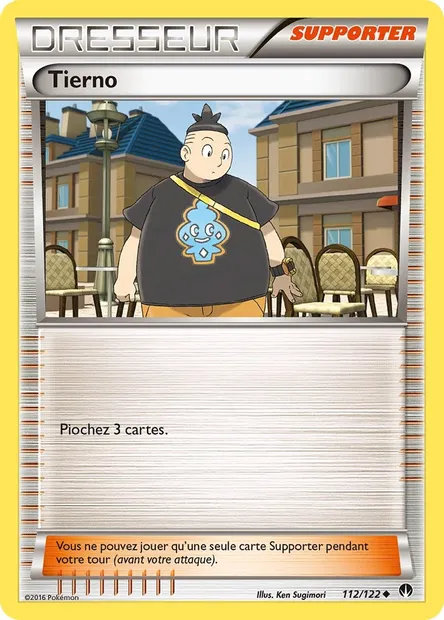 Tierno, carte Pokémon BKP 112 — extension Rupture Turbo