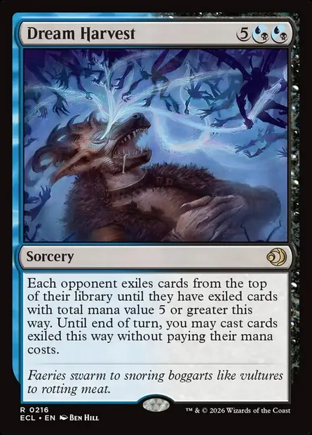 Dream Harvest, Magic card ECL 216 — Lorwyn Eclipsed set
