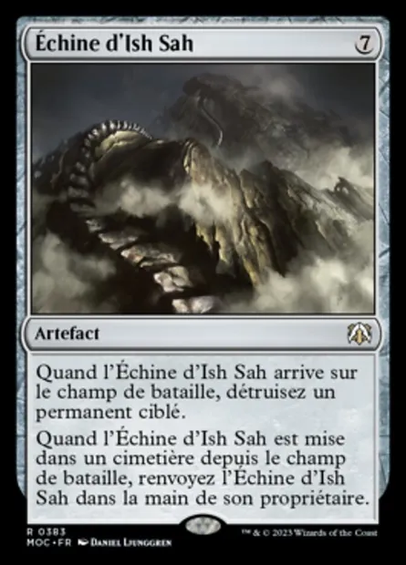 Échine d'Ish Sah, carte Magic MOC 383 — extension March of the Machine Commander