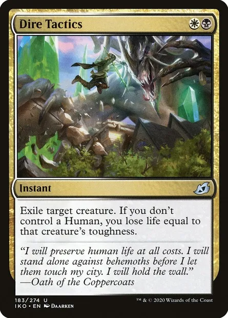 Dire Tactics, Magic card IKO 183 — Ikoria: Lair of Behemoths set