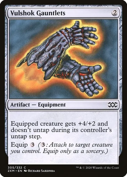 Vulshok Gauntlets, Magic card 2XM 305 — Double Masters set