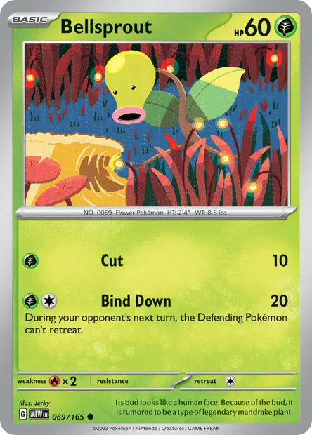 Bellsprout, Pokémon card MEW 069 — 151 set