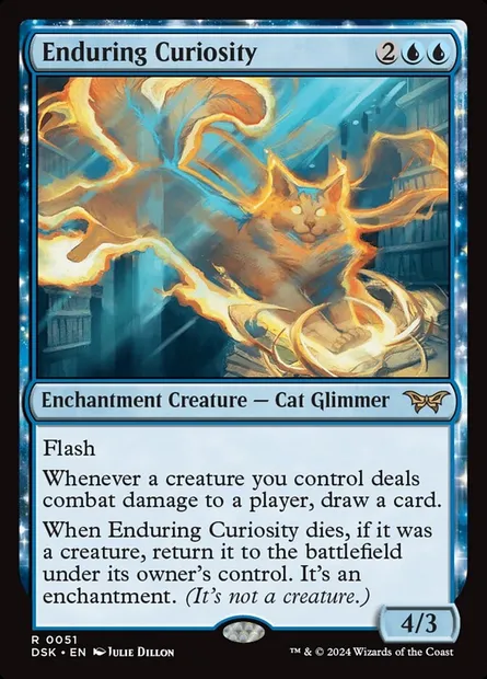 Enduring Curiosity, Magic card DSK 51 — Duskmourn: House of Horror set